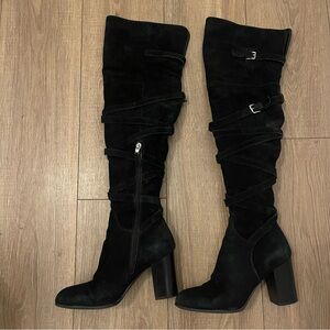 Sam Edelman Black Over-the-Knee Boots, suede 7.5